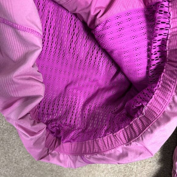 Lululemon Downtime Jacket Womens Size 6 Purple Violaceous Stripe Gradient Hooded - Picture 8 of 11